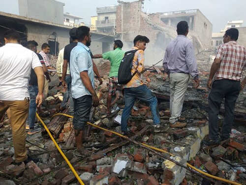 Image result for At least 16 killed in massive blast at Punjab's Batala cracker factory
