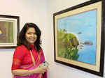 Art lovers attend the exhibition 'Oeuvre'