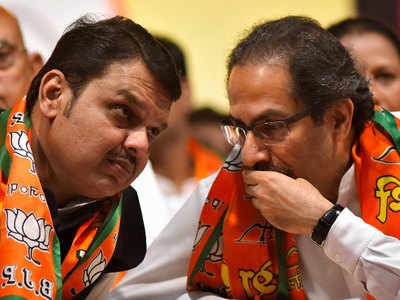 Image result for Maharashtra elections: BJP-Shiv Sena seats split