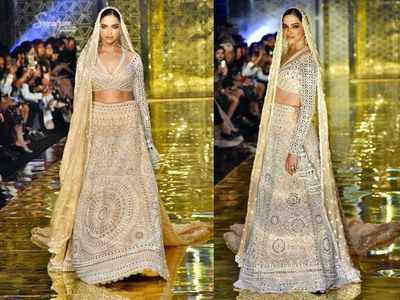 Photos: Deepika Padukone looks like a goddess as she walks the ramp for a fashion show
