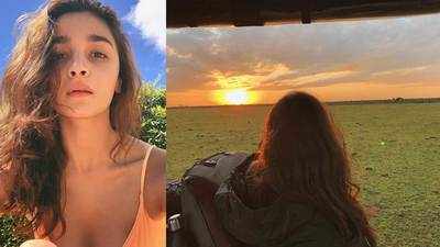 Alia Bhatt enjoys breathtaking view of sunrise as she vacations in Kenya with Ranbir Kapoor
