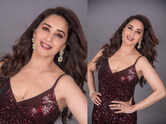 Madhuri Dixit looks all glam in this shimmery dress