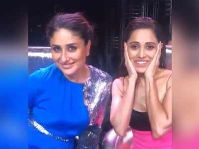 Nushrat Bharucha's fan moment with Kareena Kapoor Khan as the latter recites a dialogue for her from 'Jab We Met'