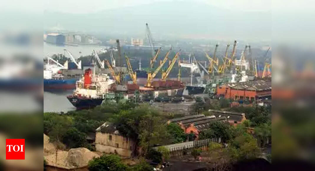 Mobile crane gutted in fire at Vizag port Visakhapatnam News Times