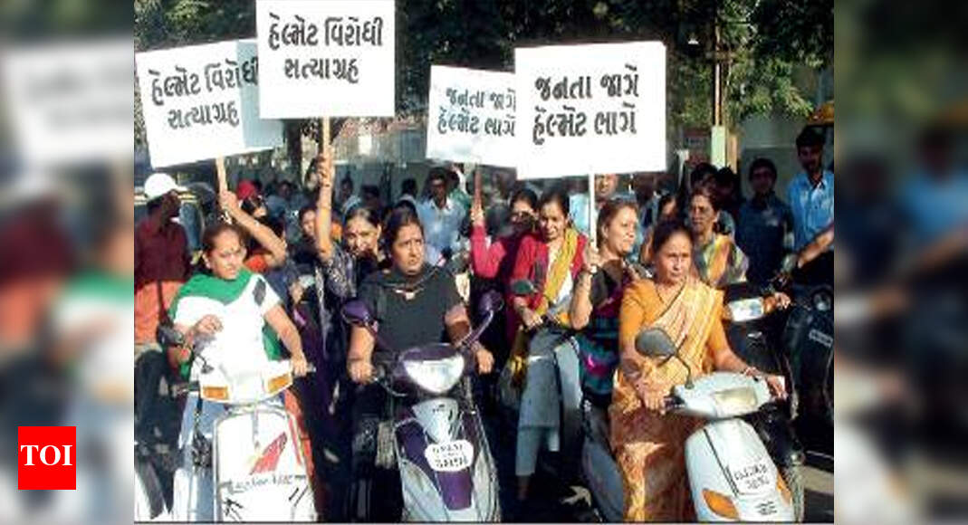 Rajkotians to defy helmet, seatbelt rule Rajkot News Times of India