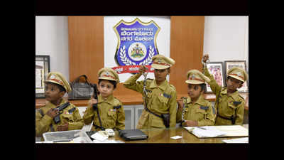 Bengaluru: When ailing children lived khaki dreams, donned top cop’s hat