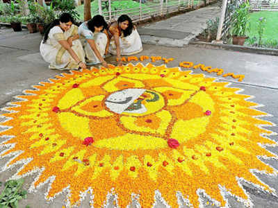 Mumbai: Malayalees gear up to celebrate Onam with rangolis, feast | Mumbai  News - Times of India