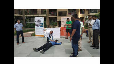 Disaster management drill conducted in GreNo West highrise