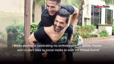 Bollywood stars pour in wishes for the Khiladi -Akshay Kumar