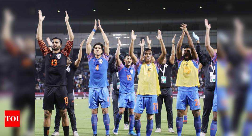 India vs Qatar Football: Brave India hold Asian Champions ...