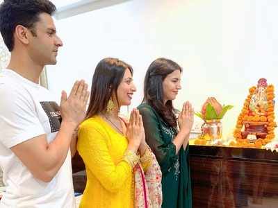 Divyanka Tripathi gives a glimpse of Ganpati celebrations at her in-laws' home