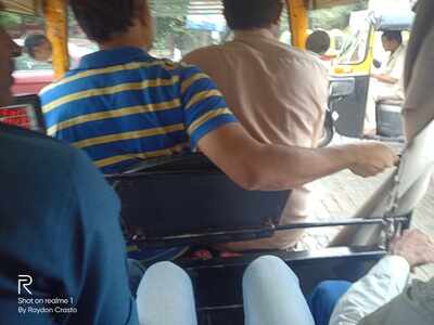 overcrowding in share rickshaw - Times of India