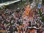 Ganesh Visarjan: Heart-warming pictures of devotees bidding farewell to Ganpati Bappa