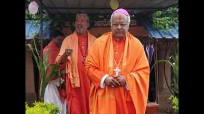Furore over Belagavi bishop’s saffron robe