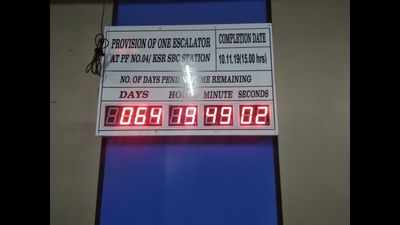 Bengaluru: Countdown clock at railway station to remind staff about deadlines