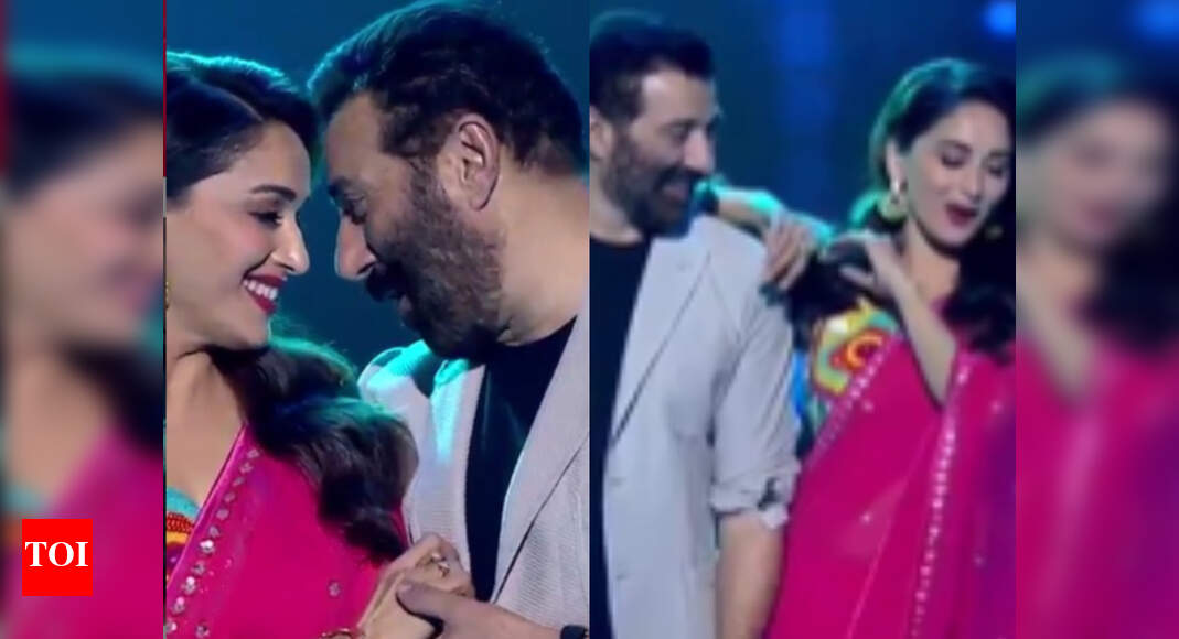 Dance Deewane 2 Madhuri Dixit And Sunny Deol Recreate Mujhe Aise Dance Deewane 2 Madhuri Dixit And Sunny Deol Recreate Mujhe Aise