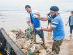 Clean-up drive at Versova beach