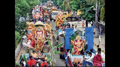 Hyderabad: 55,000 Ganesha idols immersed in two days