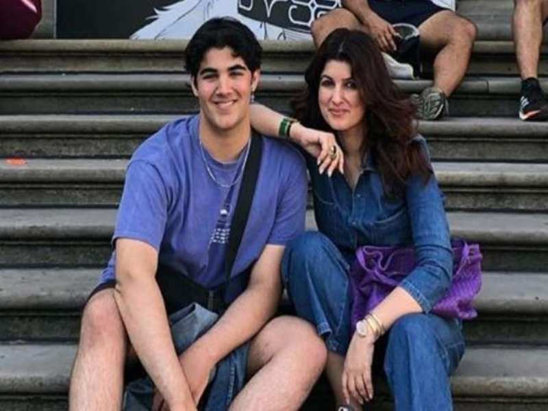 Twinkle Khanna shares a quirky birthday wish for son Aarav | Hindi Movie News - Times of India
