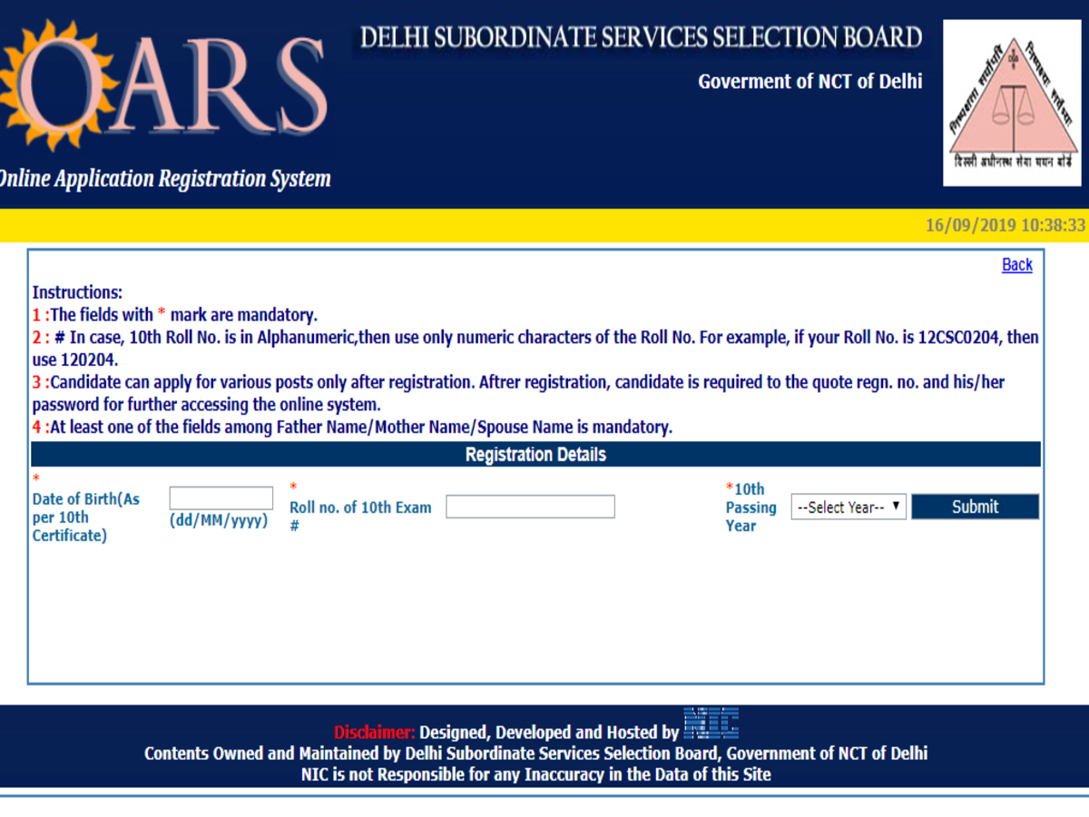 Dsssb Teacher Vacancy Dsssb Assistant Teacher Je Recruitment 2019 Registration Link Activated Dsssbonline Nic In