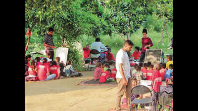 Sunday lessons in the open: Engineer, nurse and banker teach 1,700 poor kids