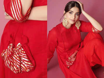 Sonam Kapoor wore a kurta with stitched potli bag and we think it's the best style innovation ever!