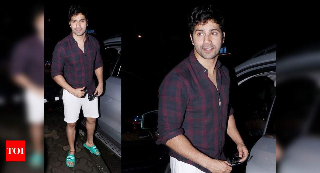 Varun Dhawan Looks Cool In Casuals As He Gets Snapped In The City See Photos Hindi Movie News 1363