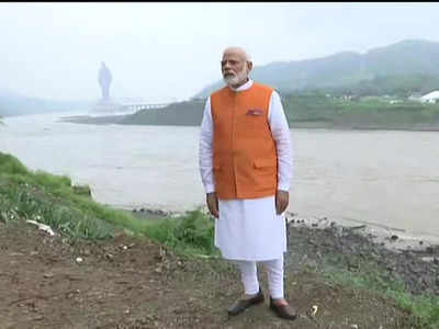 Birthday boy Narendra Modi visits Statue of Unity in home state