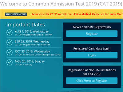 CAT 2019 registration deadline extended; apply @ iimcat.ac.in