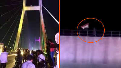 Uttar Pradesh: Man refuses to come down from bridge pillar till Isro contacts Lander Vikram