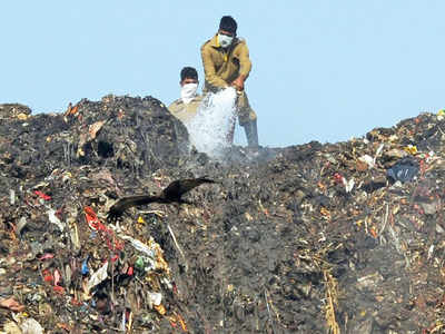 Delhi: First step towards taming landfill