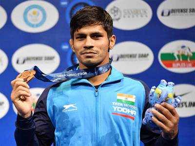 Rahul Aware takes bronze as India enjoy best-ever show at World Wrestling Championship