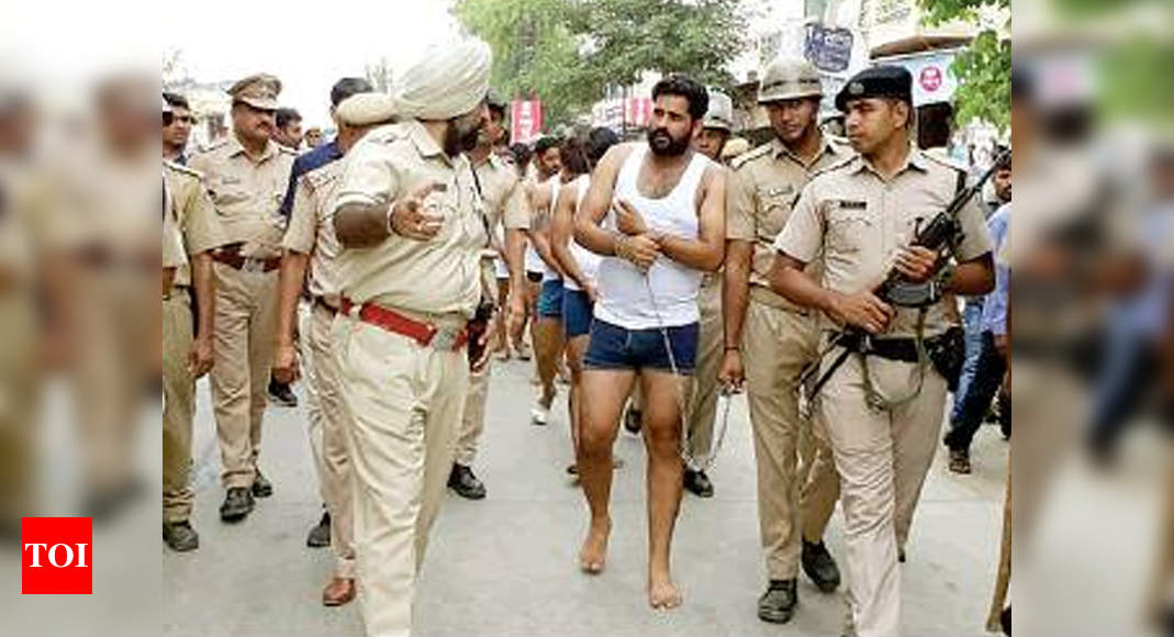 Rajasthan Cops Parade 13 In Underwear In Public Jaipur News Times Of India