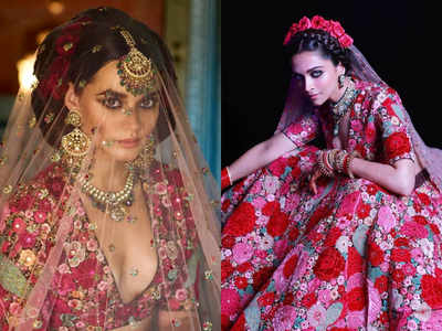 7 actresses (including newlywed Deepika Padukone) who wore Sabyasachi at  their wedding (Pics Inside)