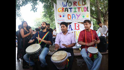 World Gratitude Day celebrations at Connaught Place