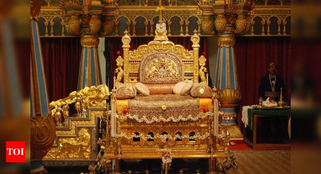 The Golden Throne Is Being Assembled For The Khas Darbar | Mysuru News ...