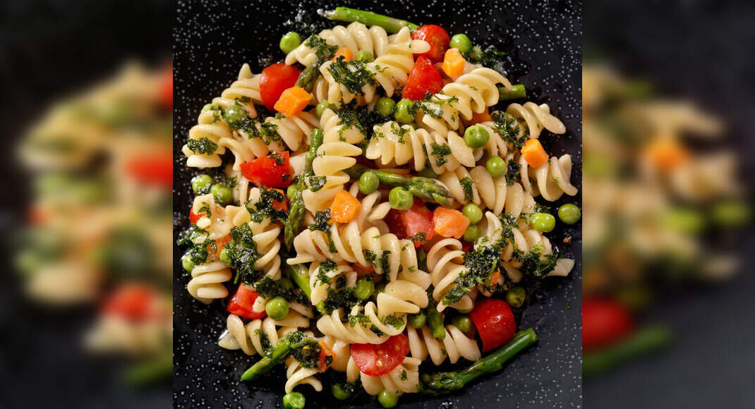 Rotini Primavera Pasta Salad Recipe: How to Make Rotini Primavera Pasta Salad Recipe | Homemade Roti