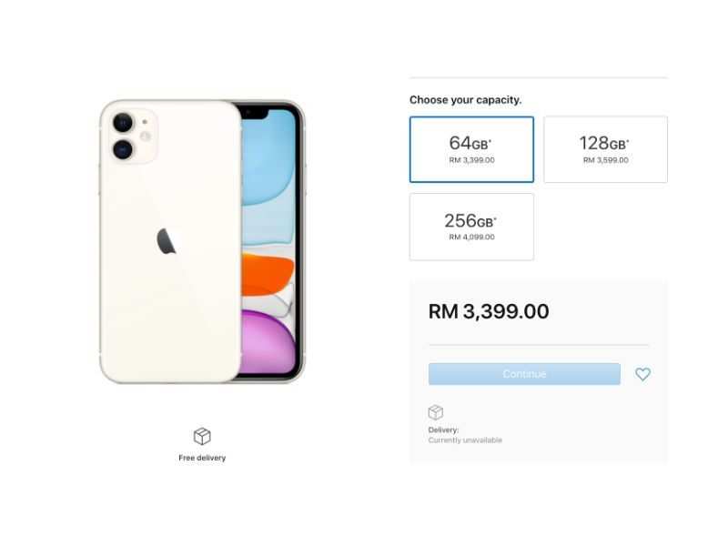 Iphone 11 price in malaysia
