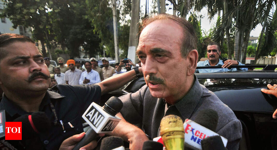 People living in fear, no democracy in J&K: Azad