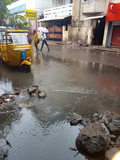 Sewage Overflow during rains - Times of India