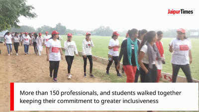 Jaipur women professionals walk together to guide and mentor each other
