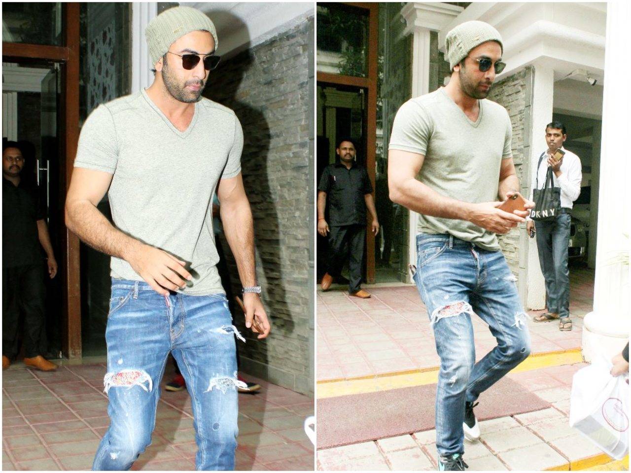Photos: Ranbir Kapoor keeps it cool in casuals on a day out in the city