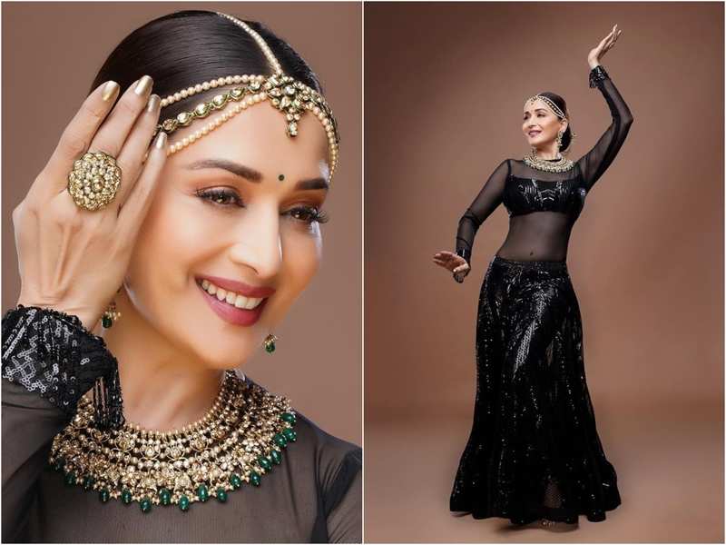 Madhuri Dixit Looks Like A Dream In This Classic Ethnic Black Dress