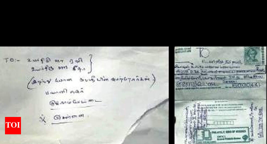 Chennai A tragedy as address, condolence letters pour in Chennai News Times of India