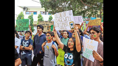 #ClimateChangeWeek: Gurgaon school kids strike back, join global climate protests