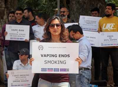 Vapers hold nationwide protest against ban on e-cigarettes
