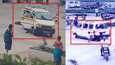 On cam: 7-year-old crushed by school van in Surat