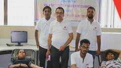 Blood donation camp organized at city campus during Pharmacy week