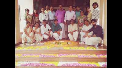 Indore School of Social Work celebrates Onam