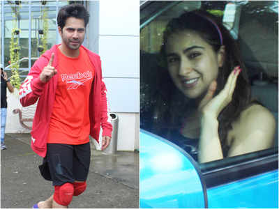 Pictures: Sara Ali Khan and Varun Dhawan rehearse for 'Coolie No. 1' dance sequence